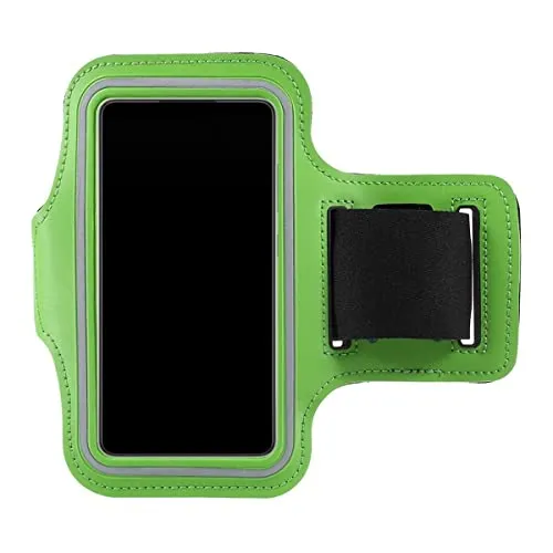 CoverKingz Universal Sportarmband Handy Tasche - für alle Smartphones von 5,9-6,5 Zoll - Armtasche mit Schlüsselfach - Laufarmband Joggen - Sport Handyhülle Grün