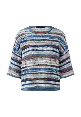 Oui Damen Pullover gestreift, lässig geschnitten von Oui