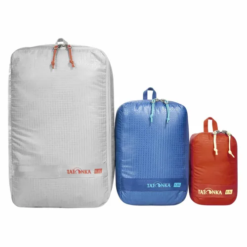 Tatonka Stuff Sack Zip Set III assorted (001) - Outdoor Packsäcke & Packbeutel, leichtes Set aus drei wasserabweisenden Reißverschlusstaschen, ideal für die organisierte Reise und aus 40% recyceltem Polyester gefertigt.