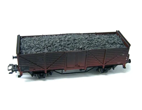 H0 Ladegut echte Schieferladung 6, für Märklin, Trix in orange von Modellbahn.Engl