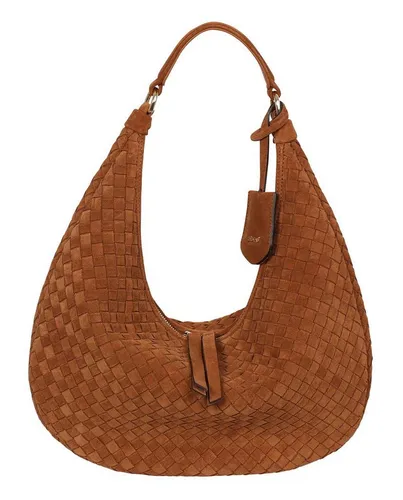 Abro Schultertasche Hobo Bag Nana (Set, 2-tlg) aus echtem Leder - Elegante Schultertasche aus hochwertigem Leder mit geräumigem Hauptfach und praktischem Schlüsselanhänger im Set – ideal für stilbewusste Frauen.