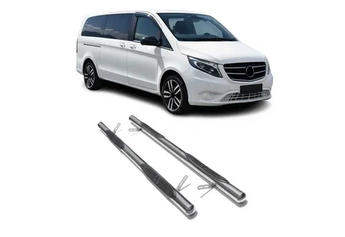 OMAC Kfz-Schmutzfänger Schwellerrohre für Mercedes Vito W447 L3 - Robuste Trittbretter aus hochwertigem Stahl für den Mercedes Vito W447 L3, ideal für einen sicheren Ein- und Ausstieg. Schützen Sie Ihre Karosserie vor Schäden und verleihen Sie Ihrem Fahrzeug ein sportlich-elegantes Design.