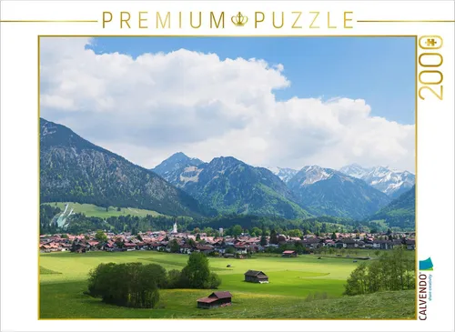 CALVENDO Puzzle Luftkurort Oberstdorf 2000 Teile - Klassisches Puzzle mit 2000 Teilen, hochwertige Passform und Druckqualität für langlebigen Spaß. Ideal für Familien und Puzzler ab 14 Jahren, fördert Konzentration und Gedächtnis.