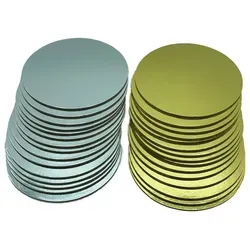 KITCHENDREAM Tortenplatte CakeBoard Set Kuchenplatte rund gold UND silber in 3 mm starker Pappe, (15-tlg) Ø 20 cm