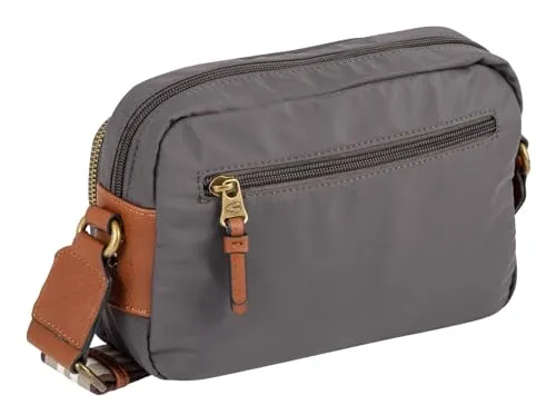 Camel Active Bari Cross Bag M 25 cm - Dark Grey - Handtasche mit sportlichem Look, aus robustem Nylon, ideal für den Alltag mit viel Stauraum und verstellbarem Schulterriemen.