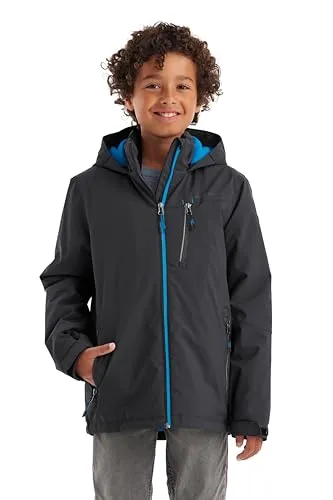 killtec Jungen Funktionsjacke KOW 159 BYS JCKT - Wasserdichte Winterjacke für Kids mit 10.000 mm Wassersäule, verschweißten Nähten und warmem Fleecefutter - ideal für kalte, nasse Tage.