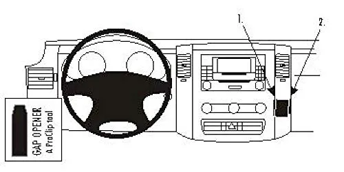 Brodit 853874 ProClip Halterung, schwarz