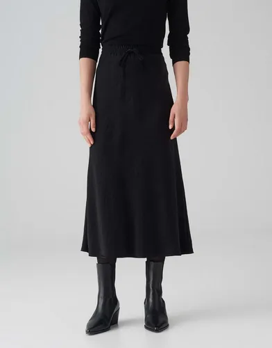 OPUS Satinrock Satinrock RAWI A-Linie aus glänzendem Viskose Mix