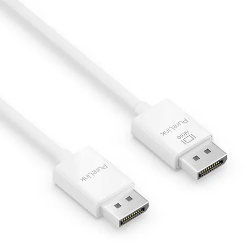 PureLink DisplayPort 1.3 Kabel - 4K Ultra HD 60Hz, 21,6GB/s Bandbreite, vergoldete Steckkontakte für optimale Signalübertragung, 3,00m, weiß