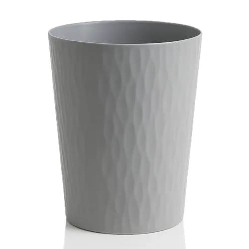 Sinoba Papierkorb 9099 Mülleimer Abfalleimer Papiereimer Kunststoff ideal für Kinderzimmer Büro Küche Höhe 30 cm 12L (Grau)