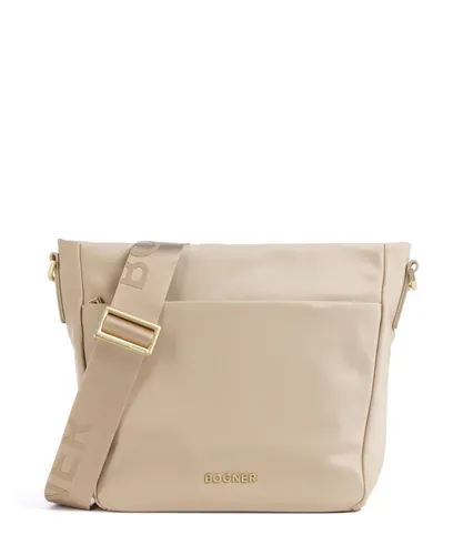 Bogner Klosters Neve Juna Umhängetasche - Damen | Beige - Stilvolle Umhängetasche aus hochwertigem Nylon, ideal für den Alltag. Praktisch und elegant, perfekt für jede Gelegenheit! Erleben Sie Qualität mit Stil! 4190001474-721