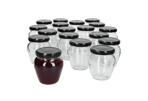 MamboCat 18er Set Marmeladengläser 212 ml - Einmachgläser für Obst, Konfitüre und mehr. Vakuumdichte Konservierung bis zu 3 Jahre, ideal zum Einkochen und Verschenken selbstgemachter Leckereien.