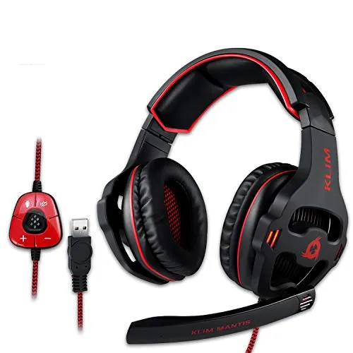 KLIM Mantis Gaming Headset in rot von Klim