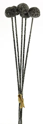 artplants.de Künstlicher Bund Zierlauch ANSHUO, Silber, 60 cm - Kunstblumen Strauß