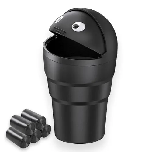 Auto Mülleimer mit Deckel,Mini Mülleimer Auto,Vehicle Waste Bin mit Deckel