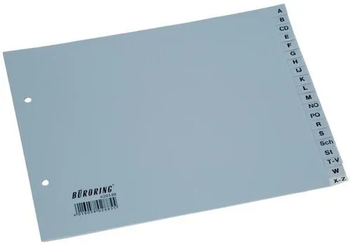 BÜRORING A4 1-20 Register BRG620180 20-tlg. PP