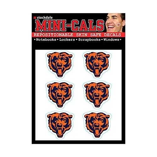 Wincraft 6er Gesicht Aufkleber 3cm - NFL Chicago Bears