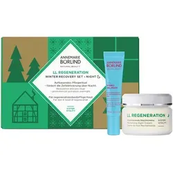 ANNEMARIE-BOeRLIND LL-REGENERATION Winter Recovery Set - Nachtpflege-Set mit vitalisierender Nachtcreme und Hydro Gel Mask für regenerierte und straffere Haut. Ideal für eine erholsame Nachtruhe und ein frisches Hautbild am Morgen.