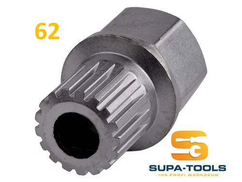 VW VAG Felgenschloss N62, 17 Kant 17 Zahn, OEM T10101- C062 Schlüssel