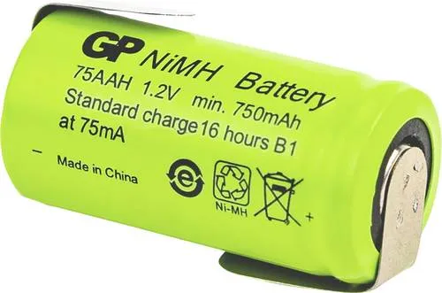 GP Ni-MH Industrial 750 AAH 1A1P-C1 Mignon (AA)-Akku NiMH 1.2V 750 mAh 1St.