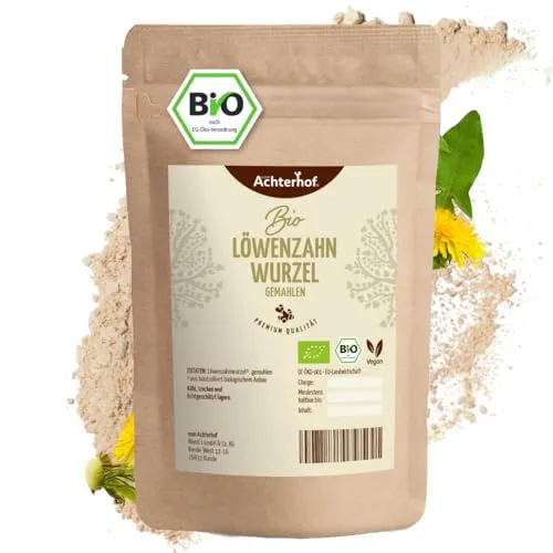 Löwenzahnwurzel Pulver BIO (250g) | LÖWENZAHNWURZELPULVER | Löwenzahn-Wurzel gemahlen| natürlich vom Achterhof