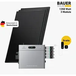 Balkonkraftwerk 1350 Watt Komplettset mit Zendure SolarFlow 2400 Pro - Komplettset mit bifazialen Solarmodulen (1350 W) und leistungsstarkem Stromspeicher. Ideal für die effiziente Nutzung von Sonnenenergie auf dem Balkon.