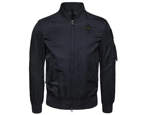 Blauer Herren Bomberjacke Rocky M - Funktionsjacke aus 100% Polyamid für höchsten Tragekomfort, mit praktischem Zwei-Wege-Zipper und mehreren Taschen für sicheren Stauraum.