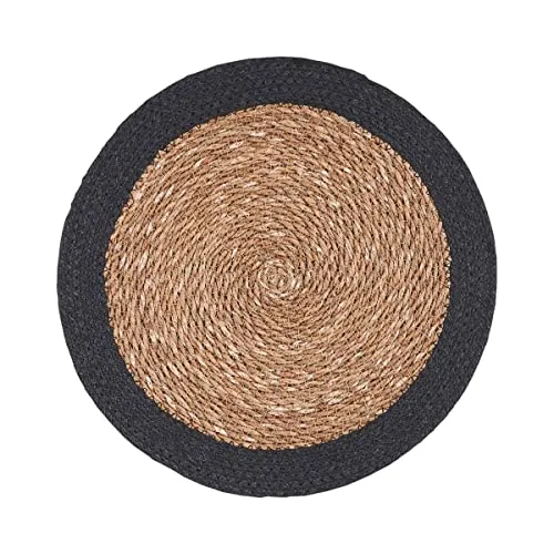 BUTLERS Platztset Rand 38cm aus Seegras & Jute doppelseitig -Sauvage- abwaschbares Tischset für den gedeckten Tisch | Platzdeckchen schmutzabweisende Tischmatte
