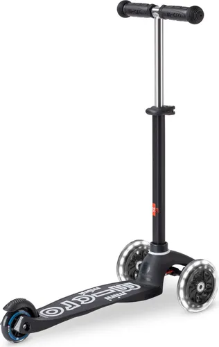 Scooter Mini MICRO DELUXE ECO LED schwarz in schwarz von Micro