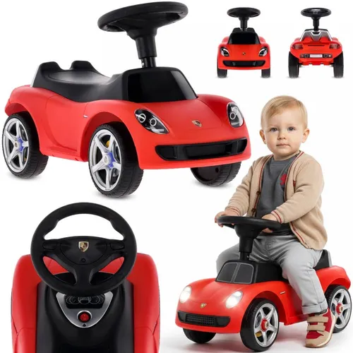 Kinder-Elektroauto, leichtes Auto, Porsche Carrera GT, rot