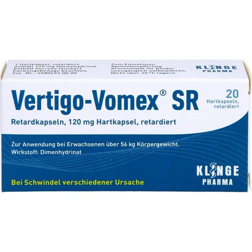 Vertigo Vomex SR Retard 20 ST