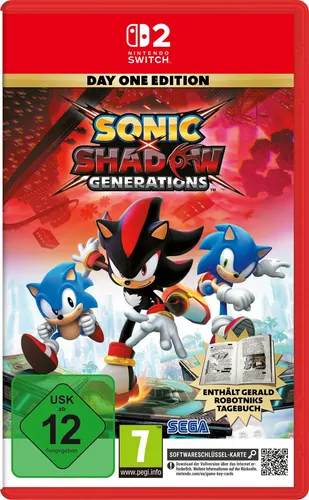 Sonic X Shadow Generations Day One Edition - Actionreiche Spielesammlung für Fans, inklusive exklusiven Inhalten und frühen Zugang zu spannenden Levels.
