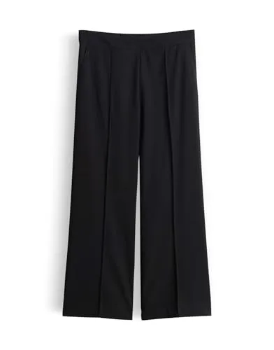 Produktbild someday Damen Jogpants Charlie Cropped Wide Leg Pants Schwarz 42