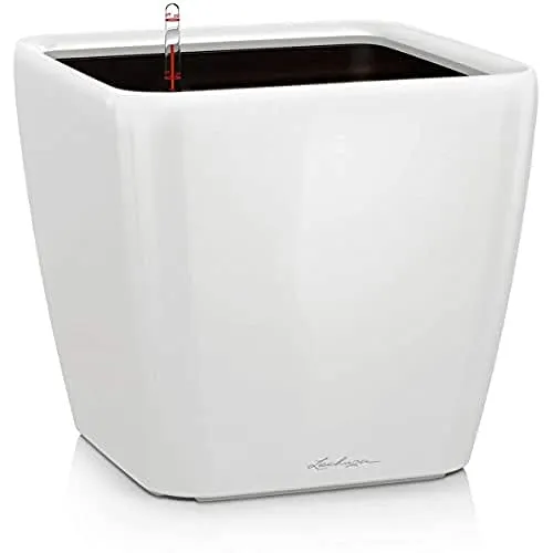 Lechuza Übertopf QUADRO LS 50 weiß hochglanz von Lechuza