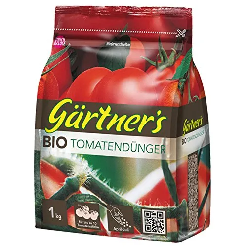 Gärtner´s Bio Tomatendünger, organischer NPK-Dünger 5+3+8, anwenderfreundlich pelletiert, 1kg