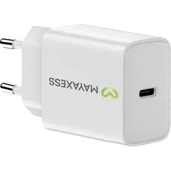 Mayaxess, USB-C Schnellladegerät 20W für Samsung Galaxy S25, Weiß - Weiß