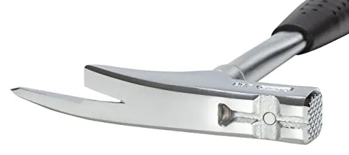 Latthammer Nr. 298e, verchromt - Hochwertiger verchromter Latthammer aus PICARD-Spezialstahl mit magnetischem Nagelhalter, ideal für Schlosser, Zimmerer und Dachdecker.