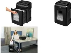 Fellowes Powershred 12C - Aktenvernichter für 12 Blatt, sicher nach DIN P-4, ideal für vertrauliche Dokumente und Kreditkarten