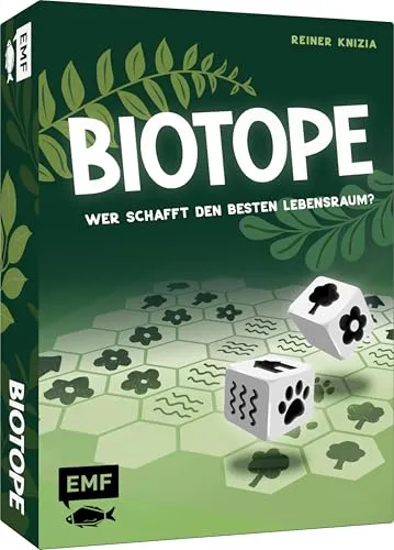 Würfelspiel: Biotope – Wer schafft den besten Lebensraum? Für 1-6 Personen von 8 bis 99 Jahren