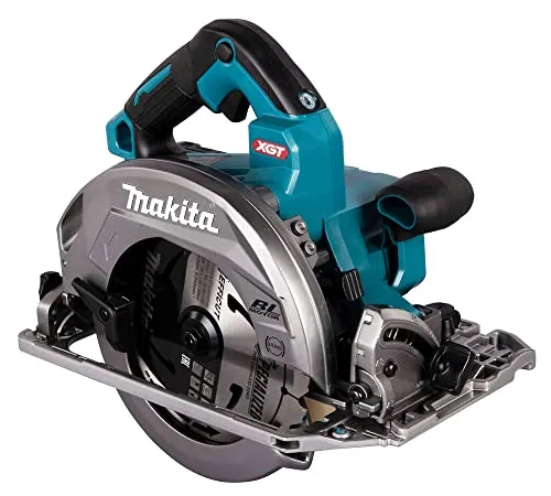 Makita Handkreissäge HS004GZ01 XGT, akkubetrieben 40V - Akkubetriebene Handkreissäge mit 62,5 mm Schnittleistung, bürstenlosem Motor für mehr Ausdauer und integriertem AWS zur automatischen Saugersteuerung. Ideal für präzise Schnitte.