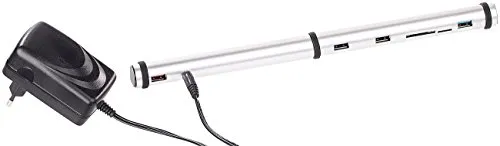 Xystec USB Hub mit Netzteil: 3-Fach USB-2.0-Lade-Hub & Dockingstation, BC-1.2-Schnell-Ladeprotokoll (Dockingstation Laptops, USB-Hub & Docking-Stations, Handy Ladestation)