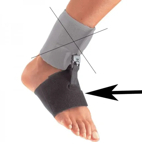 Sporlastic FOOT-UP Barfuß Fußheberorthese Größe 2 schwarz - Fußbandagen & Schlingen, beidseitig verwendbar und ideal zur Unterstützung bei Fußheberschwäche.