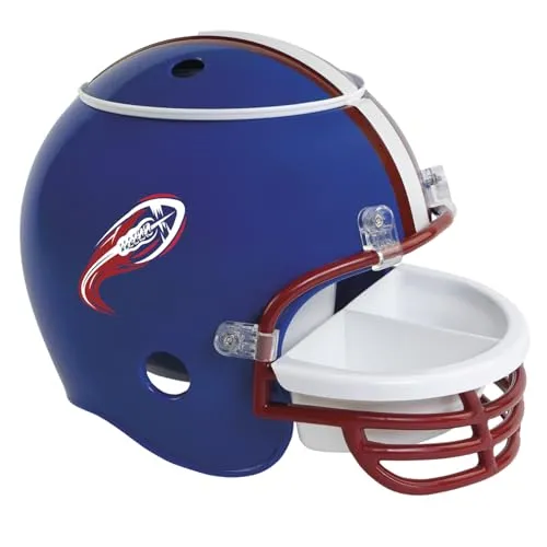 GEDALABELS Snackhelm American Football blau | Snackschale | Popcorneimer | American Football | Football | Chips | Schale | Snack | Party