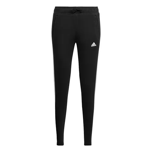 adidas Mädchen Trainingshose Essentials 3S Joggers - Trainingshose für Mädchen in Slim Fit, aus 77% Baumwolle für hohen Tragekomfort, ideal für Sport und Freizeit.