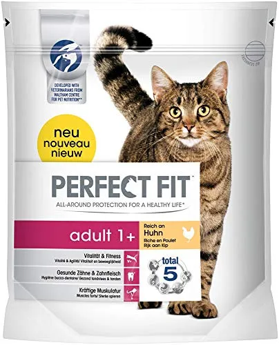 Perfect Fit Cat Trocken - Adult 1 plus reich an Huhn, 750 g