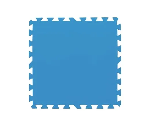 Bestway Flowclear Bodenschutzfliesen Set XL - 18 Stück - 50x50 cm - Blau - Schwimmbecken-Zubehör, schützt den Untergrund und sorgt für eine stabile Basis unter Ihrem Pool, ideal für eine lange Lebensdauer.