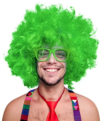 Balinco – XXL Afro Perücke in Pink Extra große Lockenperücke mit 280g für Herren & Damen – Lustige Afroperücke mit Locken für Karneval, Fasching, Motto Party uvm. – Voluminös & angenehm zu tragen