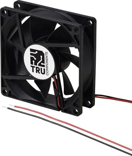 TRU COMPONENTS TC-MX8025-12V0.04A Axiallüfter 12 V/DC 46.8 m³/h (L x B x H) 80 x 80 x 25mm