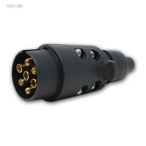 Auto Kfz Anhänger Stecker, 7-polig, alt kurz, 12/24V, für Anhängerkupplung