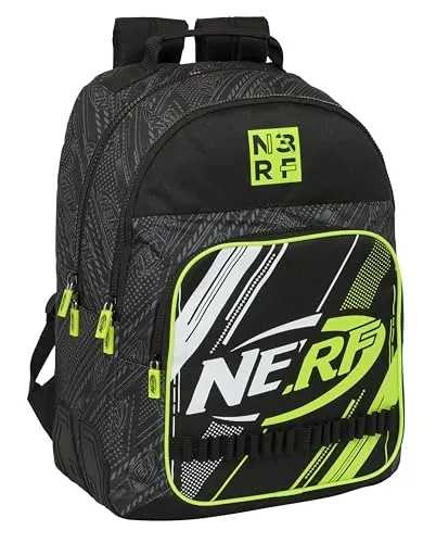 Nerf Get Ready Schulrucksack Schwarz 32 x 42 x 15 cm